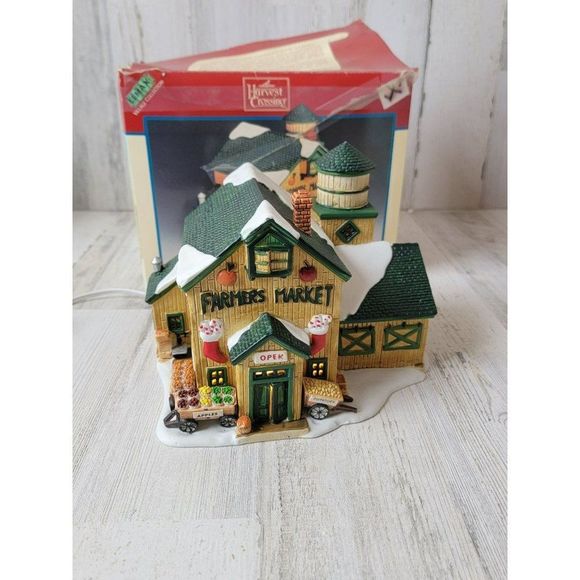 Lemax 1998 Farmers Market Xmas Village accessories vegetable fruit - Picture 1 of 8